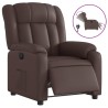 Fauteuil inclinable électrique Marron Similicuir 