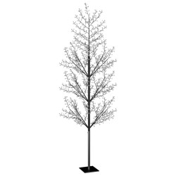Sapin de Noël 1200 LED bleu Cerisier en fleurs 400 cm 