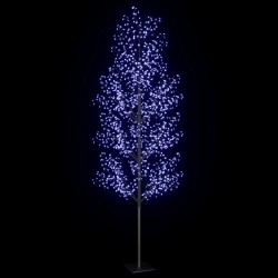 Sapin de Noël 1200 LED bleu Cerisier en fleurs 400 cm 