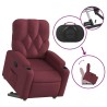 Fauteuil inclinable rouge bordeaux tissu 