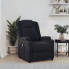 Fauteuil inclinable électrique Noir Similicuir 