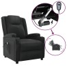 Fauteuil inclinable électrique Noir Similicuir 