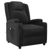 Fauteuil inclinable électrique Noir Similicuir 