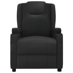 Fauteuil inclinable électrique Noir Similicuir 