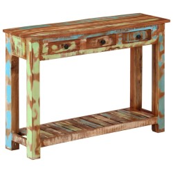 Table console 110x30x76 cm Bois massif de récupération 