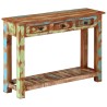 Table console 110x30x76 cm Bois massif de récupération 