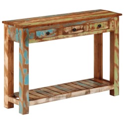 Table console 110x30x76 cm Bois massif de récupération 