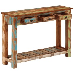 Table console 110x30x76 cm Bois massif de récupération 