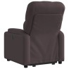 Fauteuil inclinable marron foncé tissu 