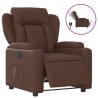 Fauteuil inclinable électrique Marron Similicuir 