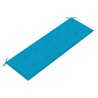 Banc de jardin empilable et coussin 159 cm Bois de teck massif 