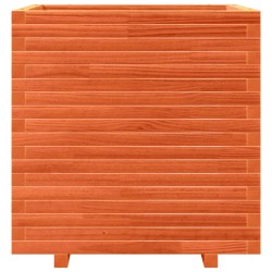 Jardinière cire marron 70x70x72 cm bois de pin massif 