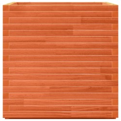 Jardinière cire marron 70x70x72 cm bois de pin massif 