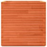Jardinière cire marron 70x70x72 cm bois de pin massif 
