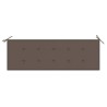 Banc de jardin empilable et coussin 159 cm Bois de teck massif 