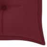 Banc de jardin empilable et coussin 159 cm Bois de teck massif 