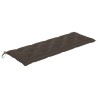 Banc de jardin empilable et coussin 159 cm Bois de teck massif 