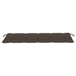 Banc de jardin empilable et coussin 159 cm Bois de teck massif 