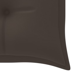 Banc de jardin empilable et coussin 159 cm Bois de teck massif 