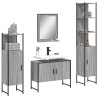 Ensemble d'armoires de salle de bain 4 pcs sonoma gris 