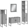 Ensemble d'armoires de salle de bain 4 pcs sonoma gris 