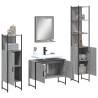 Ensemble d'armoires de salle de bain 4 pcs sonoma gris 