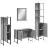 Ensemble d'armoires de salle de bain 4 pcs sonoma gris 