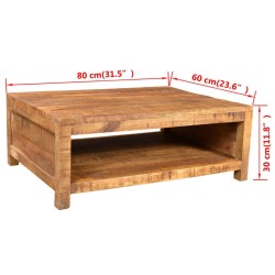 Table basse Bois massif de manguier  