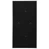Armoire de bureau Noir 90x40x180 cm Acier 