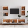 Meubles TV 6 pcs Blanc Bois massif de pin 