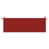 Banc de jardin empilable et coussin 159 cm Bois de teck massif 
