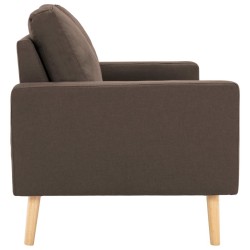 Canapé à 2 places Marron Tissu 