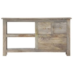 Meuble TV 100x30x55 cm Bois de manguier massif 