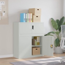 Classeur gris clair 90x40x110 cm acier 