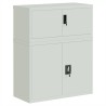 Classeur gris clair 90x40x110 cm acier 