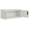 Classeur gris clair 90x40x110 cm acier 