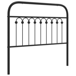Tête de lit métal noir 100 cm 