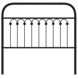 Tête de lit métal noir 100 cm 