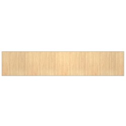 Tapis rectangulaire naturel clair 80x400 cm bambou 