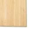 Tapis rectangulaire naturel clair 80x400 cm bambou 