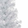 Arbre de Noël artificiel pré-éclairé/boules argenté 180 cm PET 