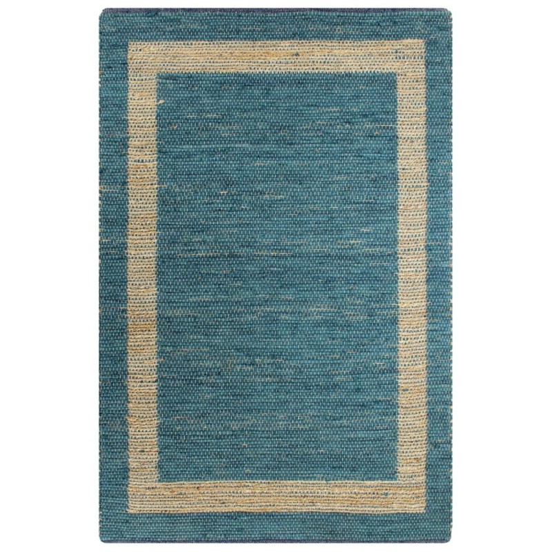Tapis fait à la main Jute Bleu 120x180 cm Tapis fait à la main Jute Bleu 120x180 cm