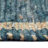 Tapis fait à la main Jute Bleu 120x180 cm 