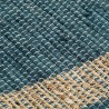 Tapis fait à la main Jute Bleu 120x180 cm 