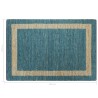 Tapis fait à la main Jute Bleu 120x180 cm 