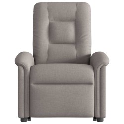 Fauteuil inclinable taupe tissu 
