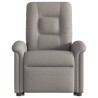 Fauteuil inclinable taupe tissu 