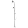 Douche de jardin avec base gris 220 cm Aluminium 