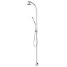 Douche de jardin avec base gris 220 cm Aluminium 