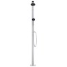 Douche de jardin avec base gris 220 cm Aluminium 